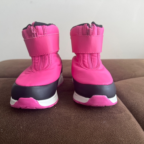 Wonder Nation Snow Boots Fuchsia Girls Size 11 - Picture 2 of 9